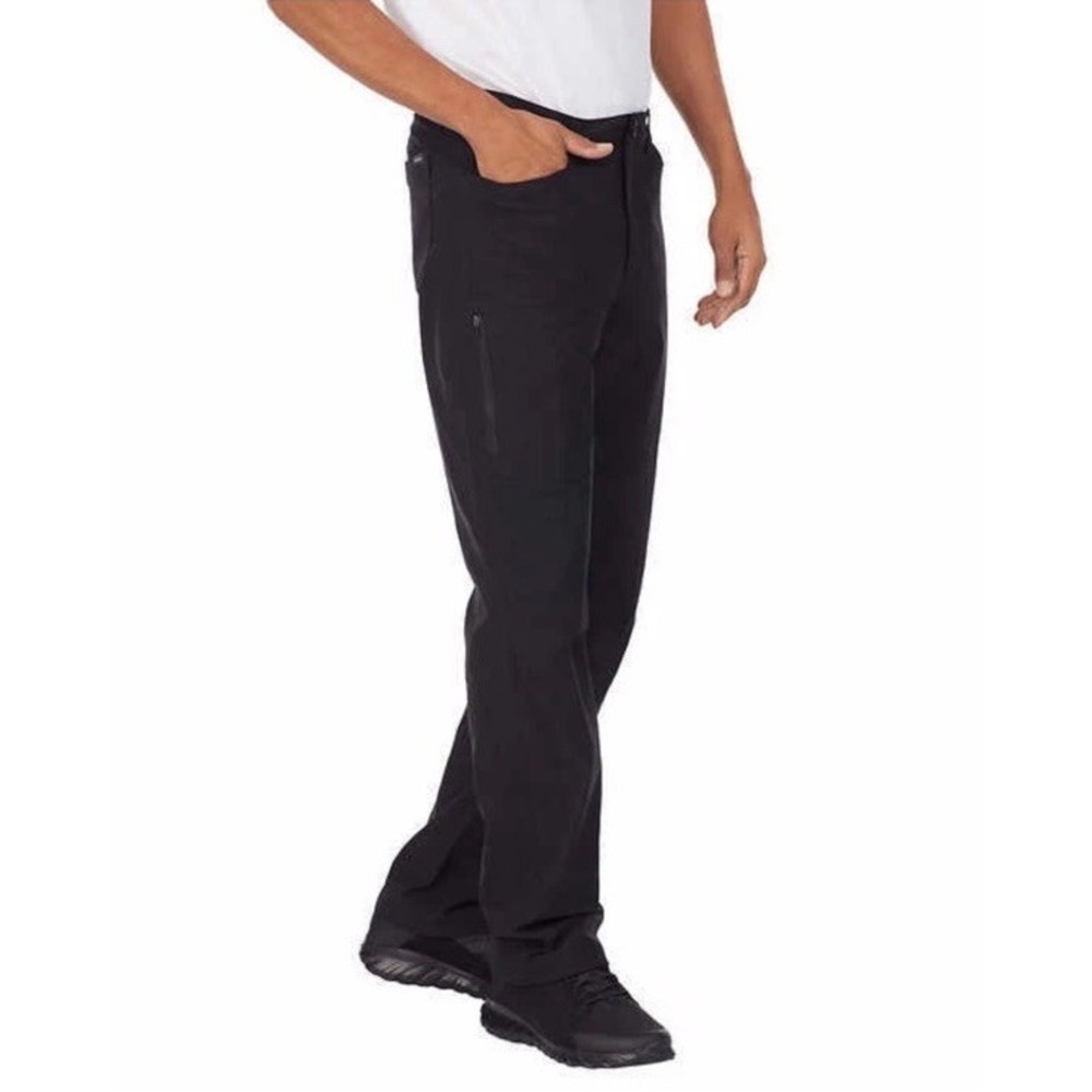 Eddie Bauer Pants Mens Black Performance Fleece‎ Lined Tech Outdoor Chino 32